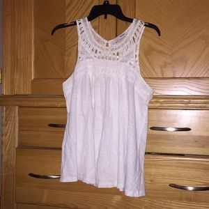 Cream white tank top